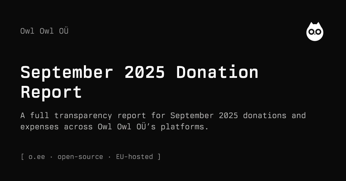 September 2025 Donation Report